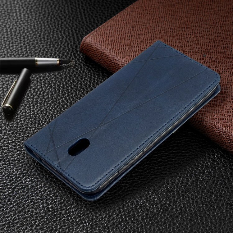 For Xiaomi Redmi 8A Rhombus Texture Horizontal Flip Magnetic Leather Case with Holder & Card Slots