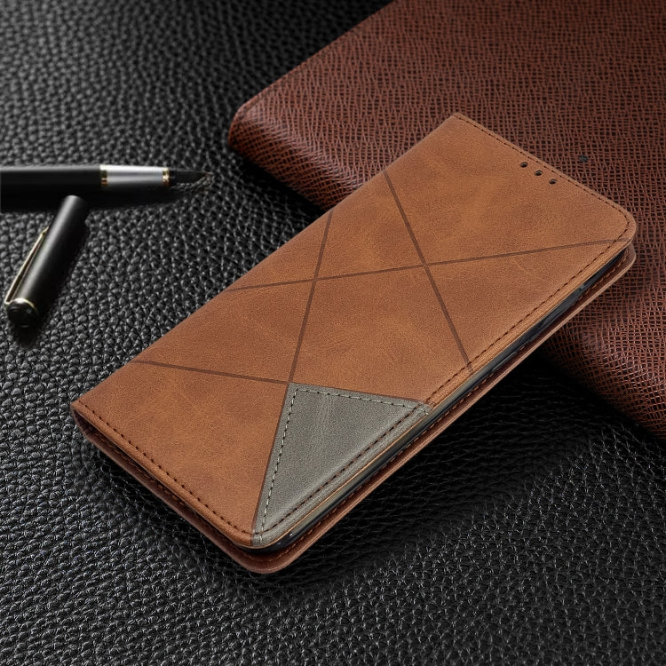 For Xiaomi Redmi 8A Rhombus Texture Horizontal Flip Magnetic Leather Case with Holder & Card Slots
