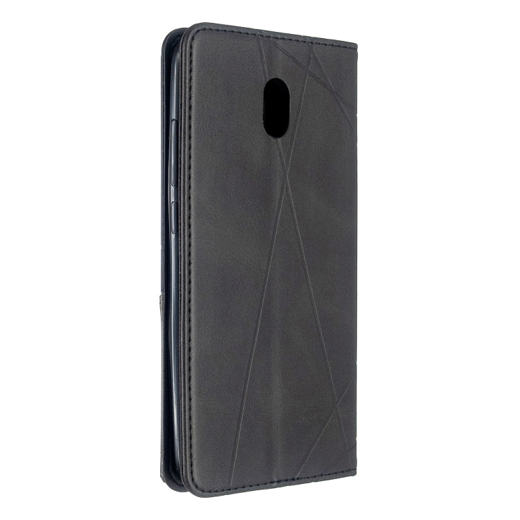 For Xiaomi Redmi 8A Rhombus Texture Horizontal Flip Magnetic Leather Case with Holder & Card Slots