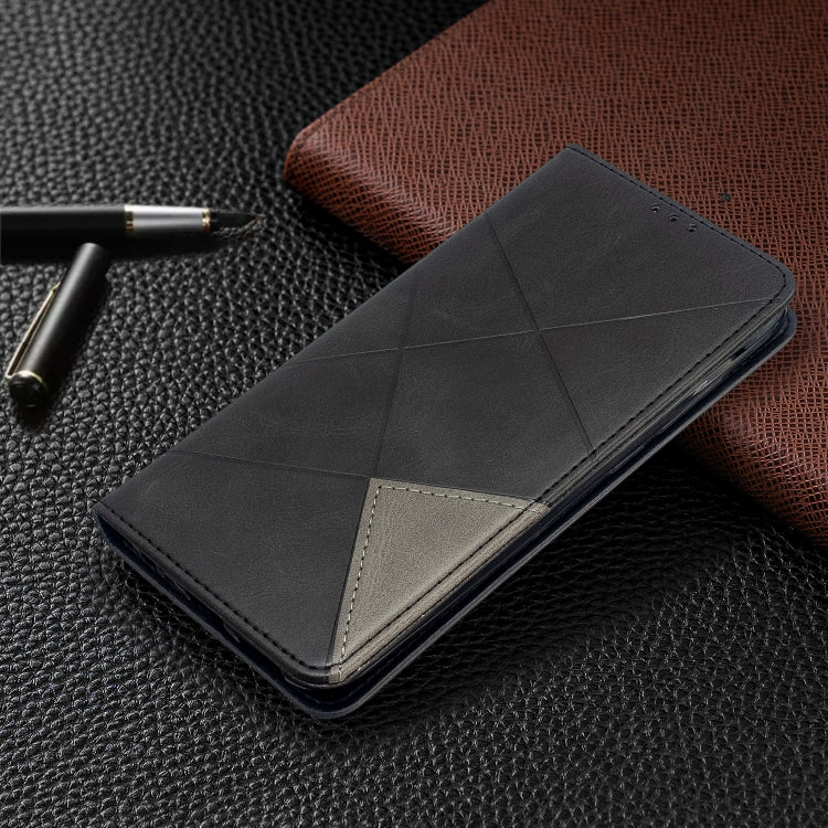 For Xiaomi Redmi 8A Rhombus Texture Horizontal Flip Magnetic Leather Case with Holder & Card Slots