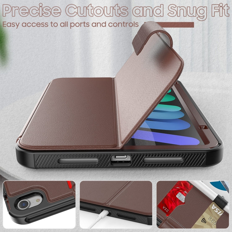 For iPad mini 6 Litchi Texture PU Leather Tablet Case