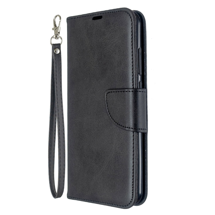 For Xiaomi Redmi Note 8T Retro Lambskin Texture Pure Color Horizontal Flip PU Leather Case with Holder & Card Slots & Wallet & Lanyard
