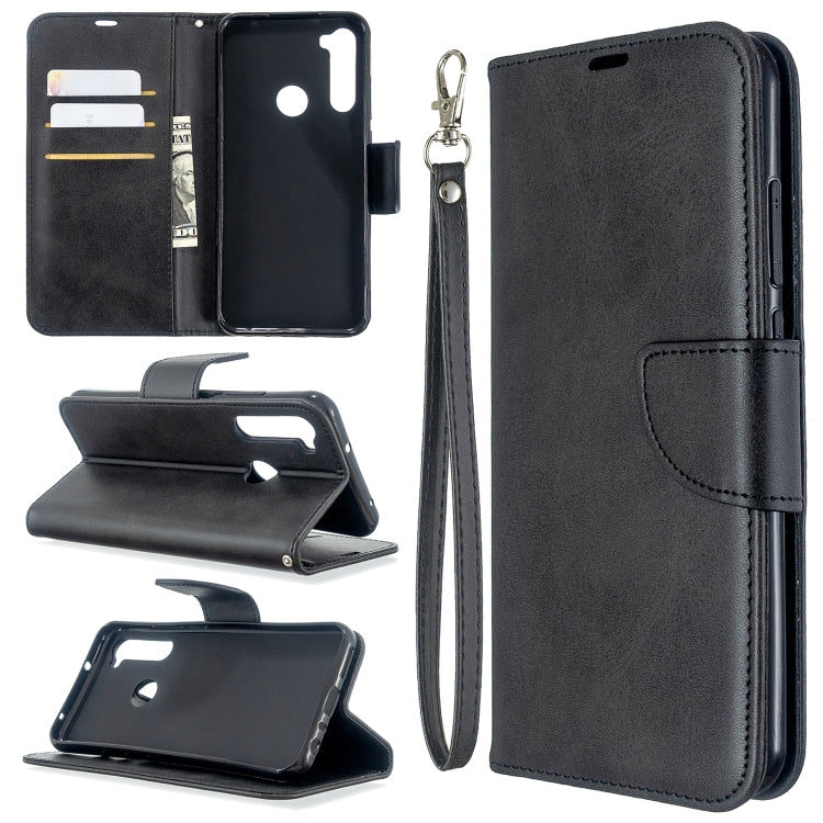 For Xiaomi Redmi Note 8T Retro Lambskin Texture Pure Color Horizontal Flip PU Leather Case with Holder & Card Slots & Wallet & Lanyard