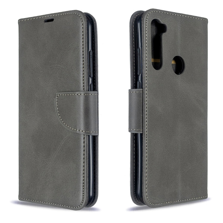 For Xiaomi Redmi Note 8T Retro Lambskin Texture Pure Color Horizontal Flip PU Leather Case with Holder & Card Slots & Wallet & Lanyard