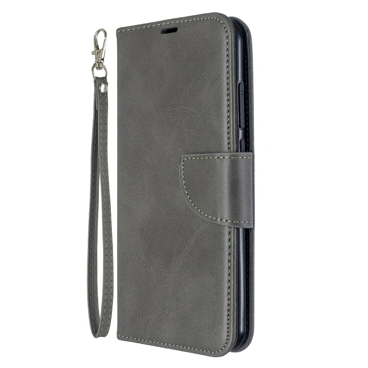 For Xiaomi Redmi Note 8T Retro Lambskin Texture Pure Color Horizontal Flip PU Leather Case with Holder & Card Slots & Wallet & Lanyard
