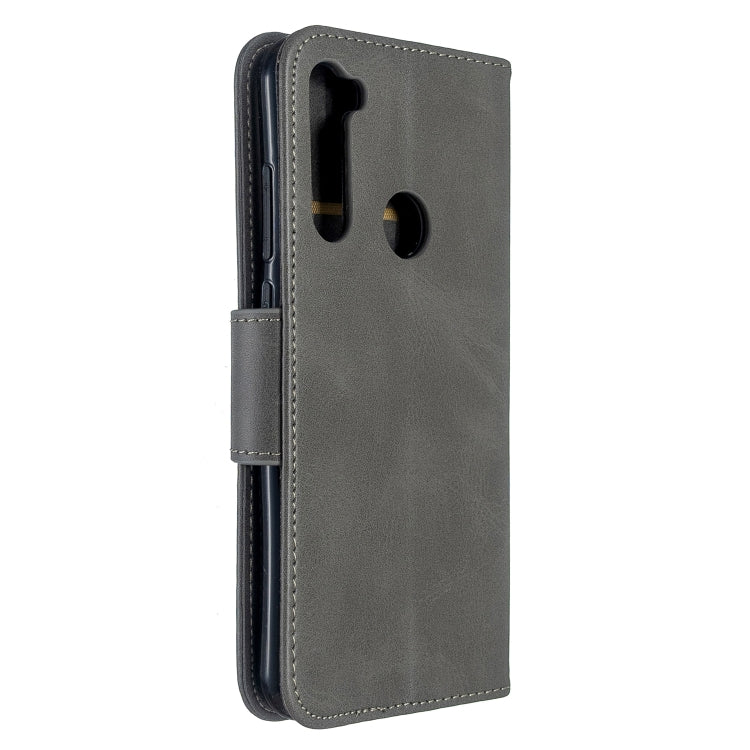 For Xiaomi Redmi Note 8T Retro Lambskin Texture Pure Color Horizontal Flip PU Leather Case with Holder & Card Slots & Wallet & Lanyard