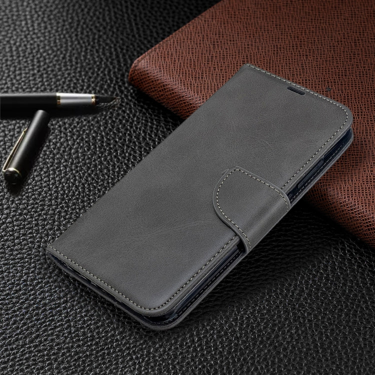 For Xiaomi Redmi Note 8T Retro Lambskin Texture Pure Color Horizontal Flip PU Leather Case with Holder & Card Slots & Wallet & Lanyard