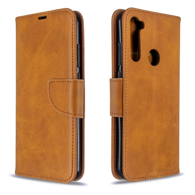 For Xiaomi Redmi Note 8T Retro Lambskin Texture Pure Color Horizontal Flip PU Leather Case with Holder & Card Slots & Wallet & Lanyard