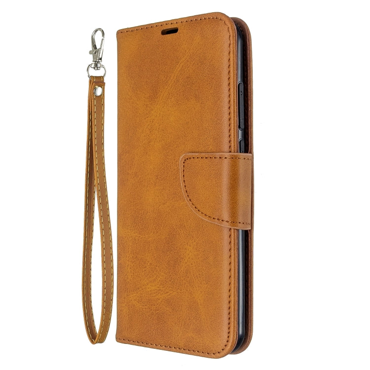 For Xiaomi Redmi Note 8T Retro Lambskin Texture Pure Color Horizontal Flip PU Leather Case with Holder & Card Slots & Wallet & Lanyard