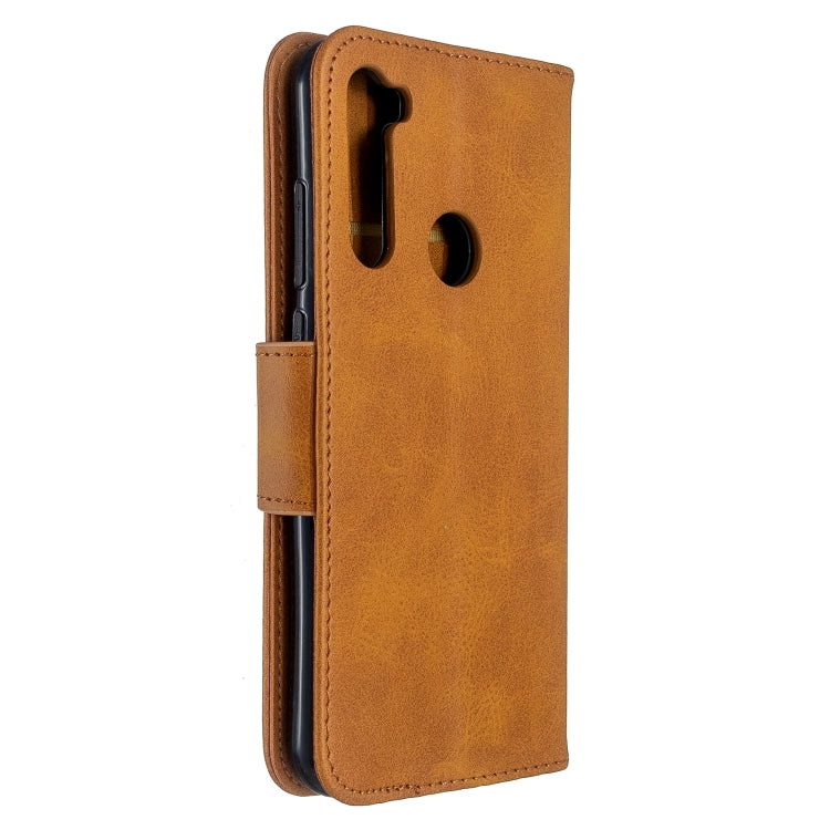 For Xiaomi Redmi Note 8T Retro Lambskin Texture Pure Color Horizontal Flip PU Leather Case with Holder & Card Slots & Wallet & Lanyard