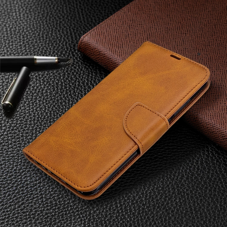 For Xiaomi Redmi Note 8T Retro Lambskin Texture Pure Color Horizontal Flip PU Leather Case with Holder & Card Slots & Wallet & Lanyard