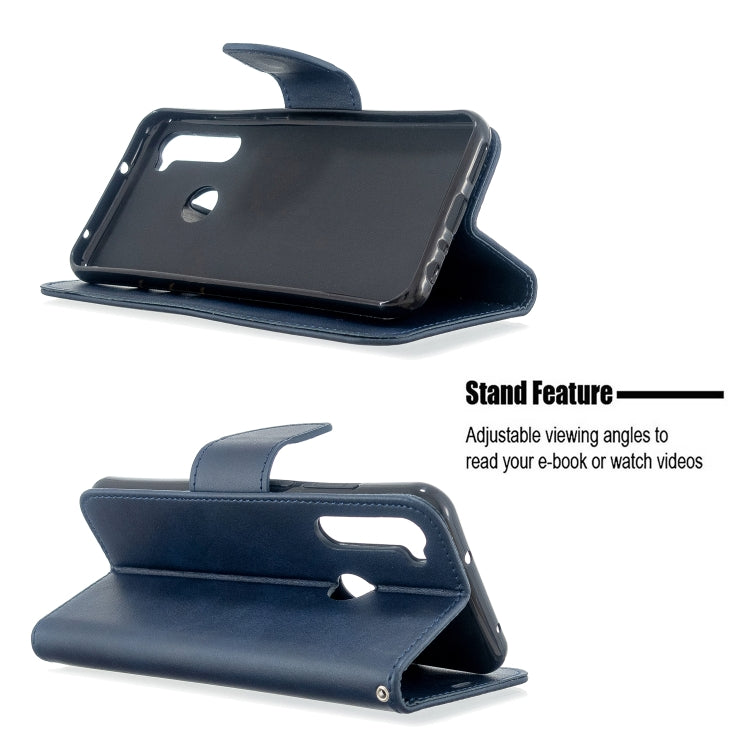 For Xiaomi Redmi Note 8T Retro Lambskin Texture Pure Color Horizontal Flip PU Leather Case with Holder & Card Slots & Wallet & Lanyard