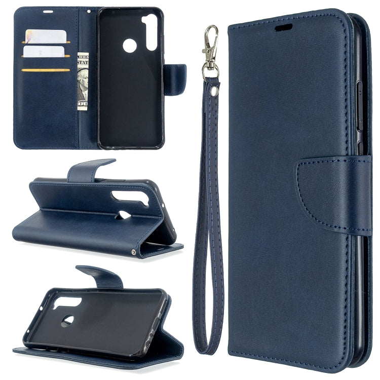 For Xiaomi Redmi Note 8T Retro Lambskin Texture Pure Color Horizontal Flip PU Leather Case with Holder & Card Slots & Wallet & Lanyard