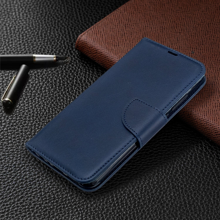 For Xiaomi Redmi Note 8T Retro Lambskin Texture Pure Color Horizontal Flip PU Leather Case with Holder & Card Slots & Wallet & Lanyard