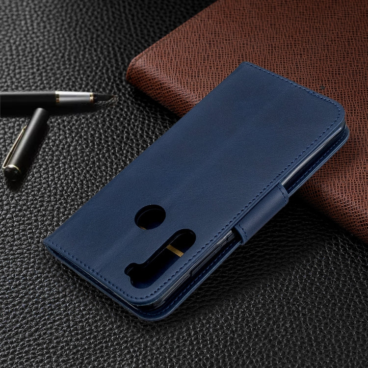 For Xiaomi Redmi Note 8T Retro Lambskin Texture Pure Color Horizontal Flip PU Leather Case with Holder & Card Slots & Wallet & Lanyard