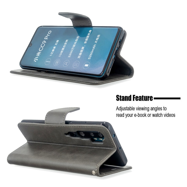 For Xiaomi CC9 Pro / Note 10 / Note 10 Pro Retro Lambskin Texture Pure Color Horizontal Flip PU Leather Case with Holder & Card Slots & Wallet & Lanyard