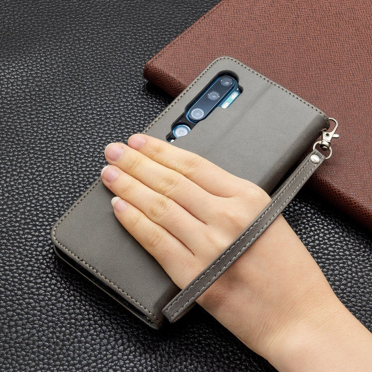 For Xiaomi CC9 Pro / Note 10 / Note 10 Pro Retro Lambskin Texture Pure Color Horizontal Flip PU Leather Case with Holder & Card Slots & Wallet & Lanyard