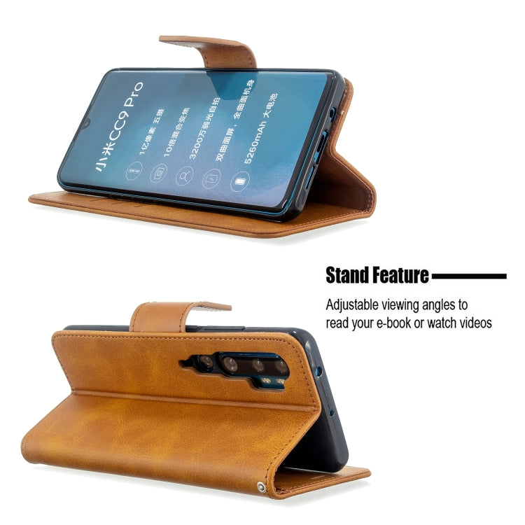 For Xiaomi CC9 Pro / Note 10 / Note 10 Pro Retro Lambskin Texture Pure Color Horizontal Flip PU Leather Case with Holder & Card Slots & Wallet & Lanyard