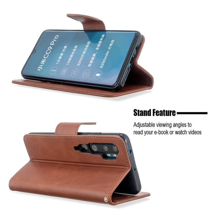 For Xiaomi CC9 Pro / Note 10 / Note 10 Pro Retro Lambskin Texture Pure Color Horizontal Flip PU Leather Case with Holder & Card Slots & Wallet & Lanyard