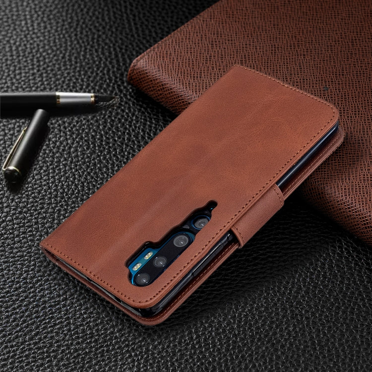For Xiaomi CC9 Pro / Note 10 / Note 10 Pro Retro Lambskin Texture Pure Color Horizontal Flip PU Leather Case with Holder & Card Slots & Wallet & Lanyard