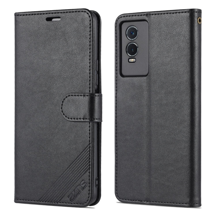 For vivo Y76s / Y74s AZNS Sheepskin Texture Flip Leather Phone Case