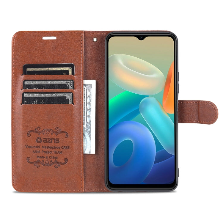 For vivo Y76s / Y74s AZNS Sheepskin Texture Flip Leather Phone Case