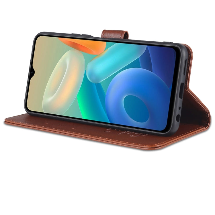 For vivo Y76s / Y74s AZNS Sheepskin Texture Flip Leather Phone Case