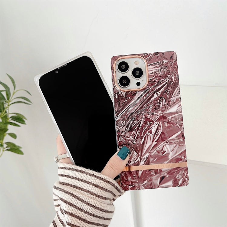 For iPhone 12 Pro Max Square Plating Gold Edge Phone Case