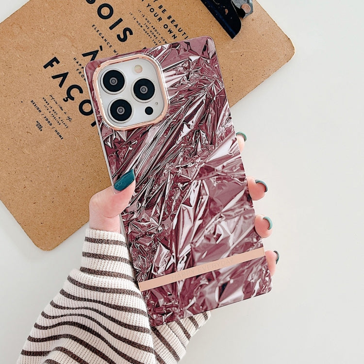 For iPhone 12 Pro Max Square Plating Gold Edge Phone Case