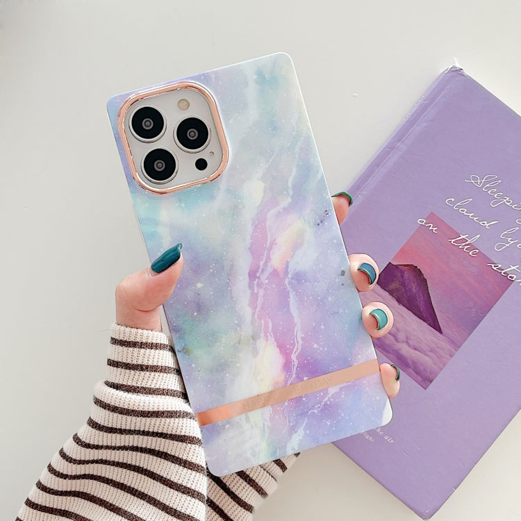 For iPhone 12 Pro Max Square Plating Gold Edge Phone Case