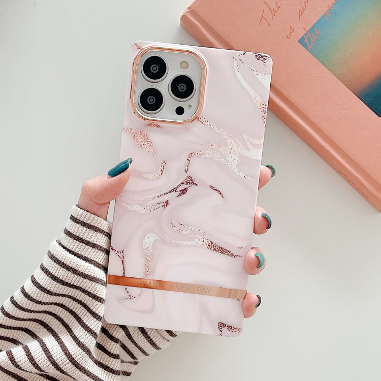 For iPhone 11 Pro Max Square Plating Gold Edge Phone Case