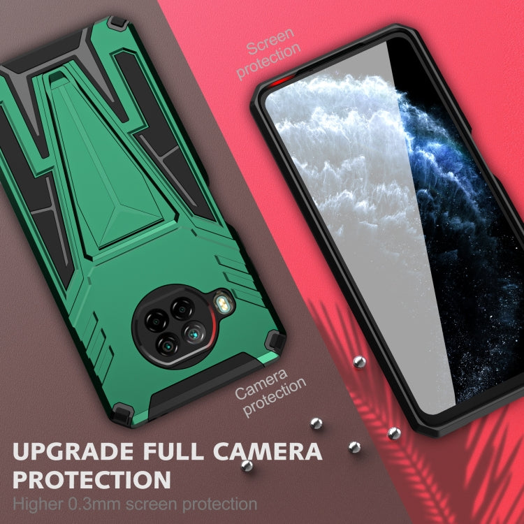 For Xiaomi Redmi Note 9 Pro 5G Super V Armor PC + TPU Phone Case with Holder