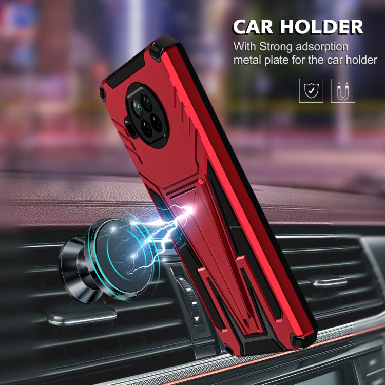 For Xiaomi Redmi Note 9 Pro 5G Super V Armor PC + TPU Phone Case with Holder