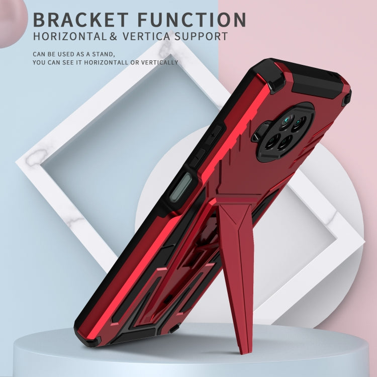 For Xiaomi Redmi Note 9 Pro 5G Super V Armor PC + TPU Phone Case with Holder