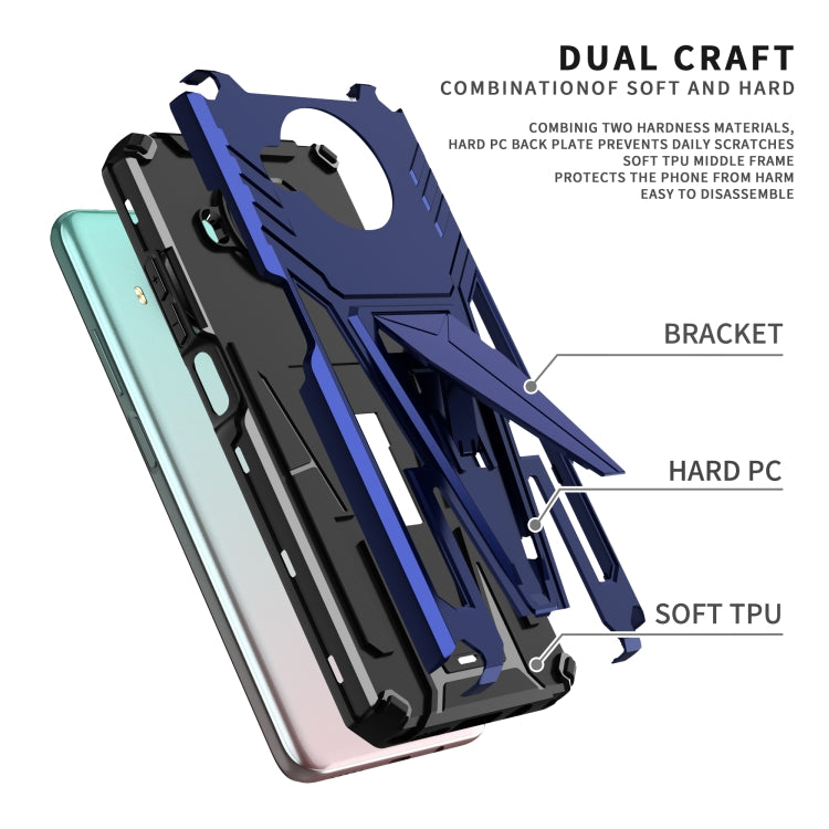 For Xiaomi Redmi Note 9 Pro 5G Super V Armor PC + TPU Phone Case with Holder
