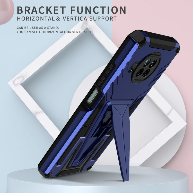 For Xiaomi Redmi Note 9 Pro 5G Super V Armor PC + TPU Phone Case with Holder