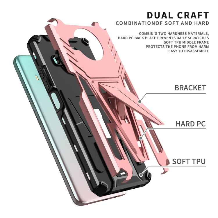 For Xiaomi Redmi Note 9 Pro 5G Super V Armor PC + TPU Phone Case with Holder
