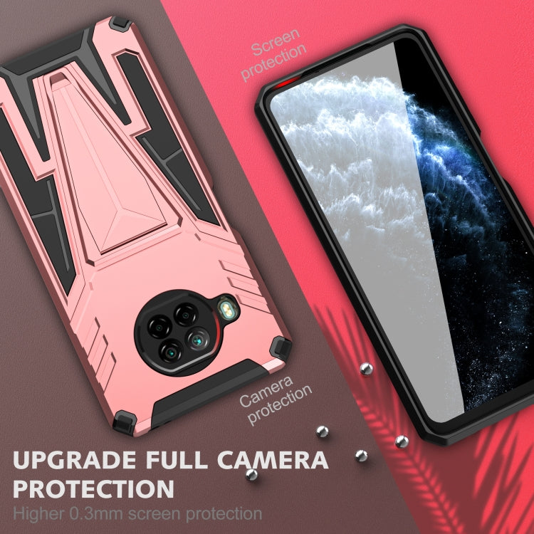 For Xiaomi Redmi Note 9 Pro 5G Super V Armor PC + TPU Phone Case with Holder