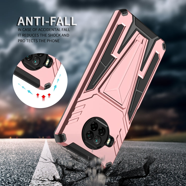 For Xiaomi Redmi Note 9 Pro 5G Super V Armor PC + TPU Phone Case with Holder