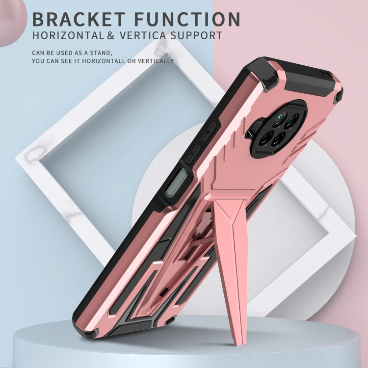 For Xiaomi Redmi Note 9 Pro 5G Super V Armor PC + TPU Phone Case with Holder