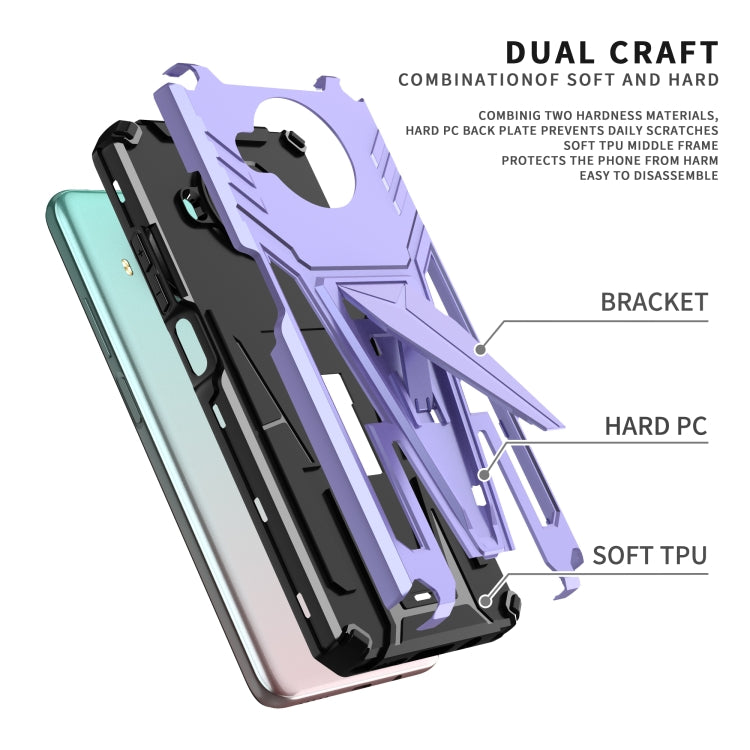 For Xiaomi Redmi Note 9 Pro 5G Super V Armor PC + TPU Phone Case with Holder
