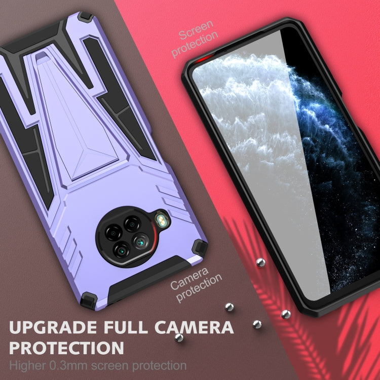 For Xiaomi Redmi Note 9 Pro 5G Super V Armor PC + TPU Phone Case with Holder
