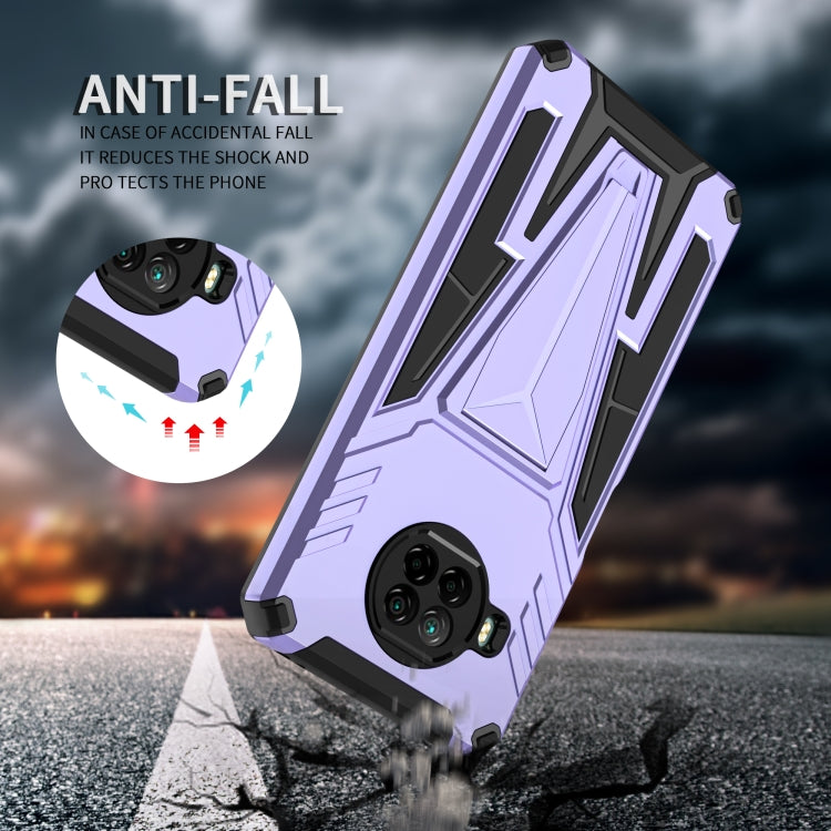 For Xiaomi Redmi Note 9 Pro 5G Super V Armor PC + TPU Phone Case with Holder