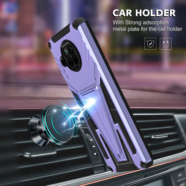 For Xiaomi Redmi Note 9 Pro 5G Super V Armor PC + TPU Phone Case with Holder