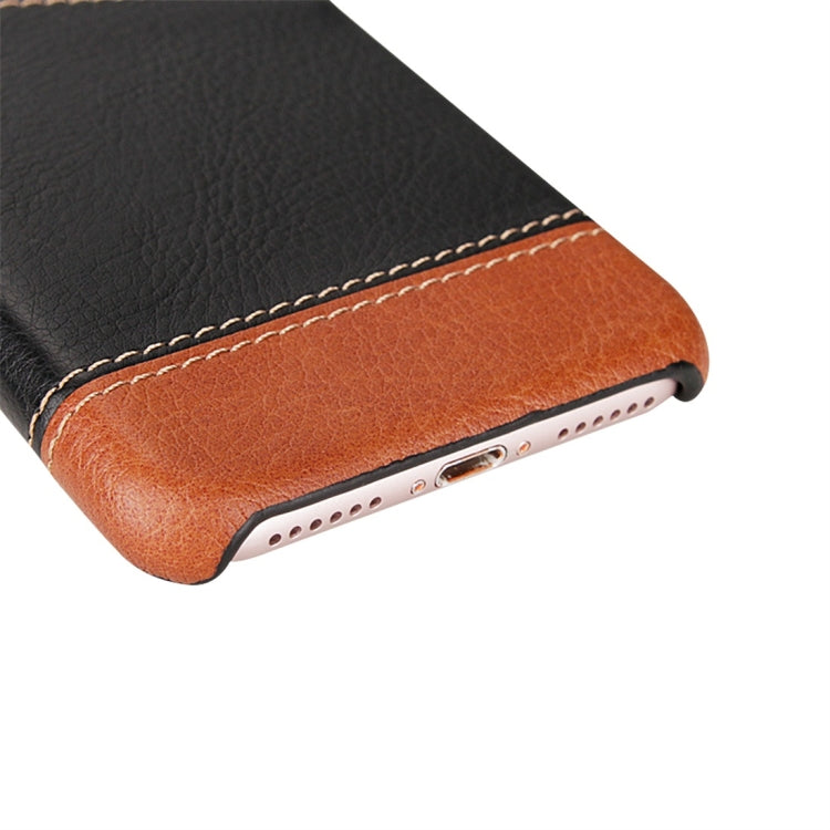 For iPhone 7 / 8 Retro Litchi Texture Stitching Color Protective Case with Card Slots