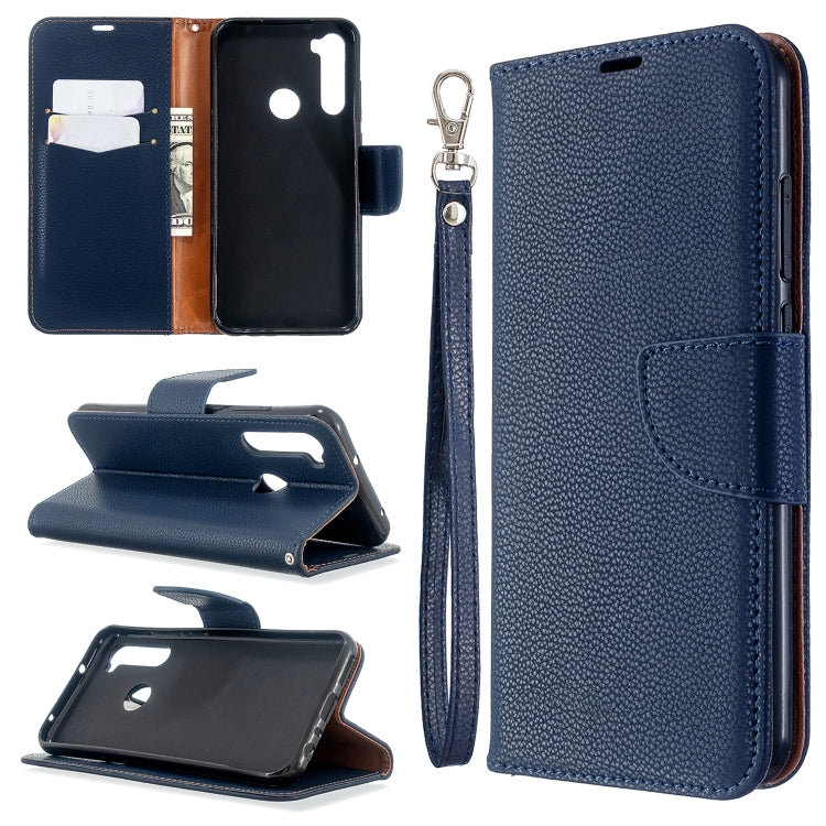 For Xiaomi Redmi Note 8T Litchi Texture Pure Color Horizontal Flip PU Leather Case with Holder & Card Slots & Wallet & Lanyard