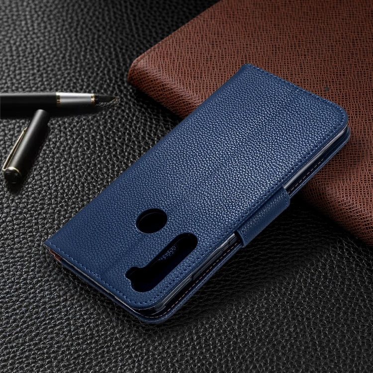 For Xiaomi Redmi Note 8T Litchi Texture Pure Color Horizontal Flip PU Leather Case with Holder & Card Slots & Wallet & Lanyard
