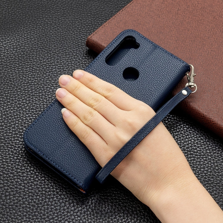 For Xiaomi Redmi Note 8T Litchi Texture Pure Color Horizontal Flip PU Leather Case with Holder & Card Slots & Wallet & Lanyard