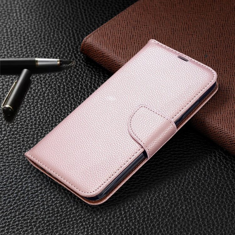 For Xiaomi Redmi Note 8T Litchi Texture Pure Color Horizontal Flip PU Leather Case with Holder & Card Slots & Wallet & Lanyard