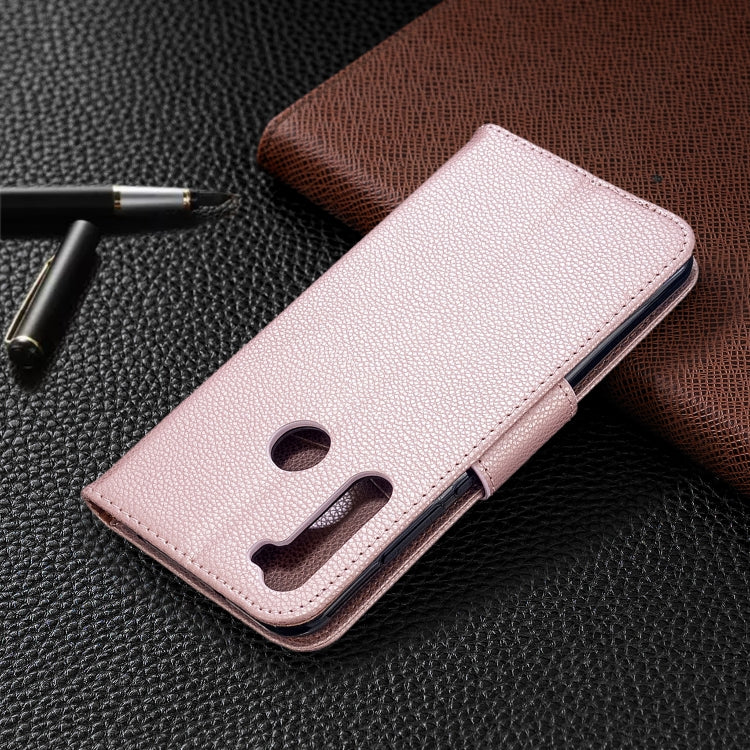 For Xiaomi Redmi Note 8T Litchi Texture Pure Color Horizontal Flip PU Leather Case with Holder & Card Slots & Wallet & Lanyard